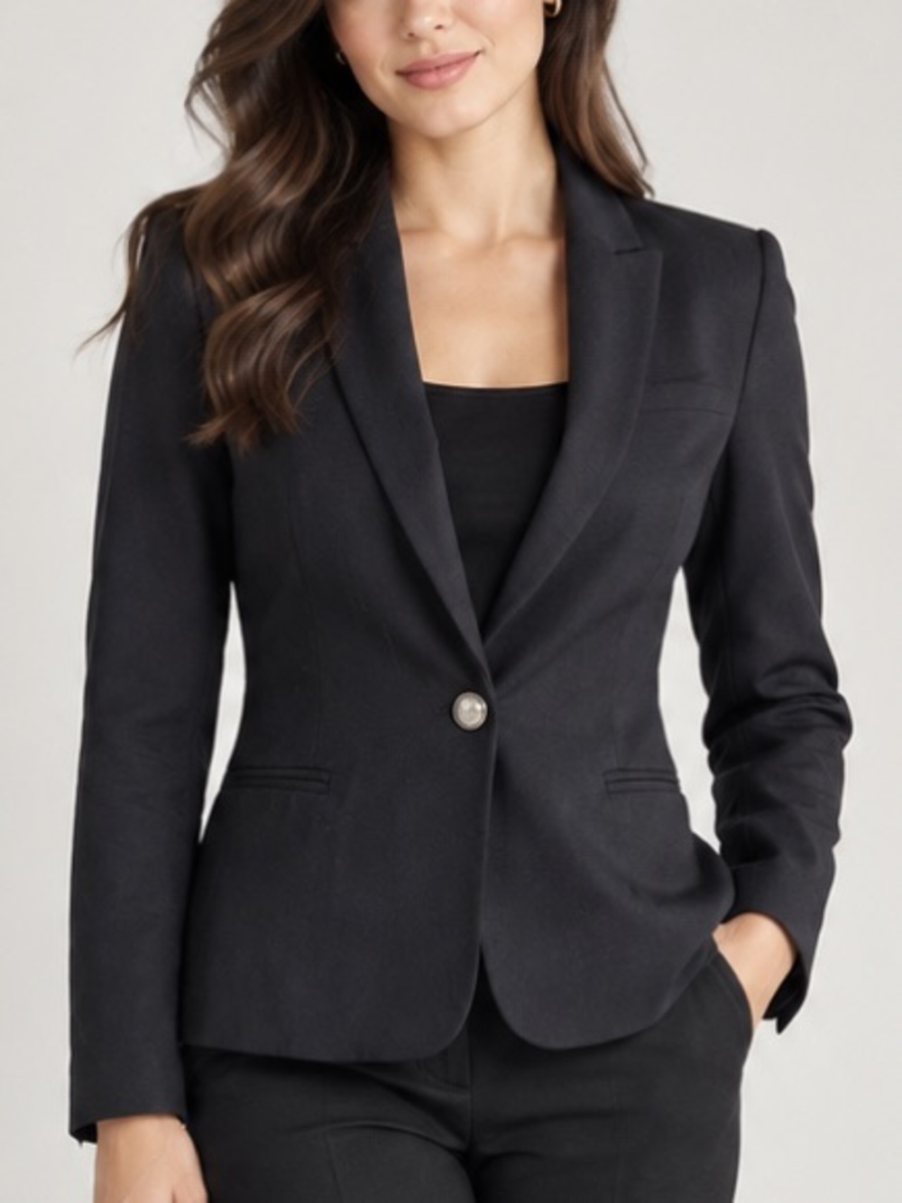 Zara Black Single-Button Women’s Blazer small